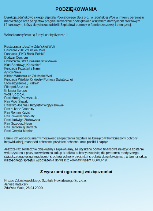 dziekujemy